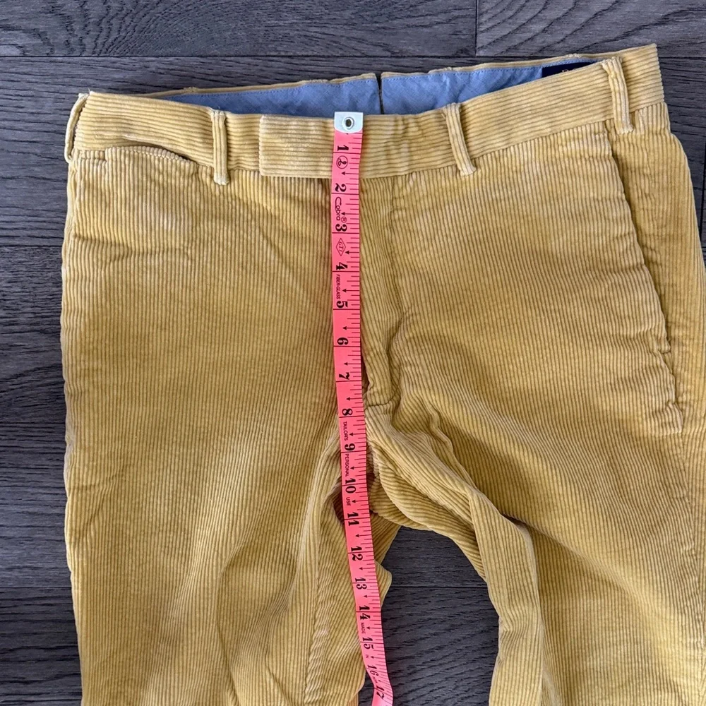 🌼POLO RAULPH LAUREN🌼 Men's Mustard Yellow Corduroy Pants, Size 32/30 - Picture 5 of 8